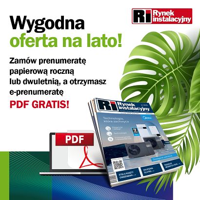 Roczna prenumerata Rynku Instalacyjnego (papier+PDF) i subskrypcja portalu