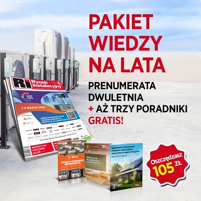 Dwuletnia e-prenumerata Rynku Instalacyjnego w PDF i pakiet 3 poradników!