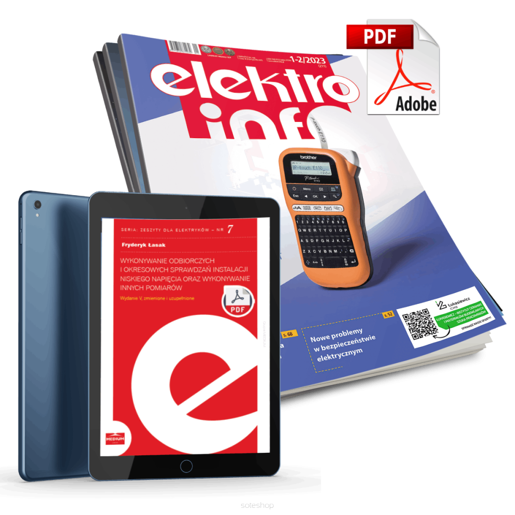 E-prenumerata dwuletnia elektro.info (PDF) + dostęp do portalu + e-book 